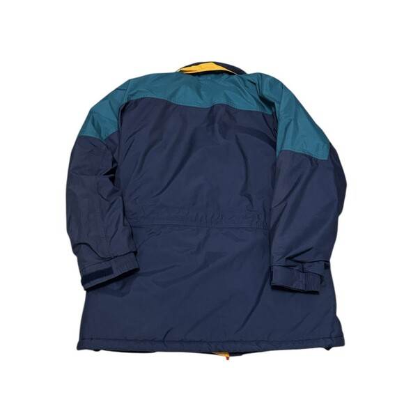 VTG Helly Hansen Men’s Parka Coat Jacket Blue Green Size M - Picture 2 of 5